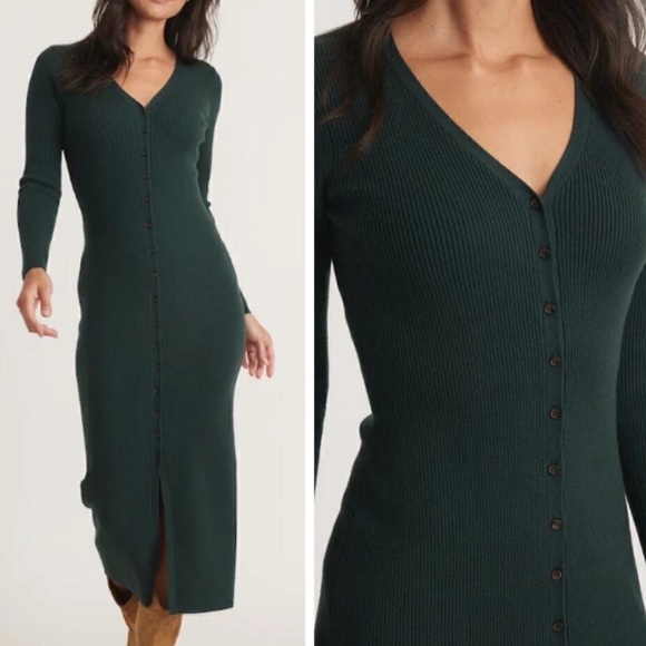 Marine Layer Brea Rib Midi Dress - Picture 2 of 4